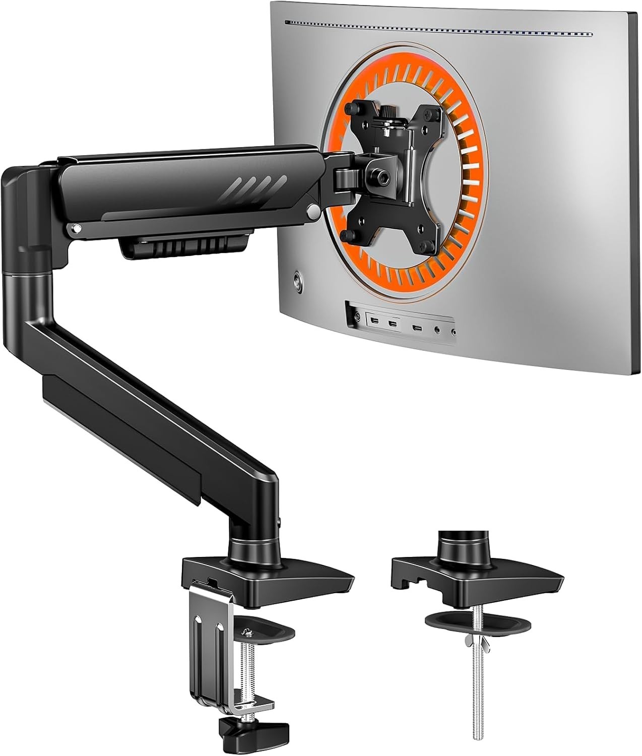Fully Adjustable Single Monitor Arm Mount for 13-34 Inch Screens Desk Mount