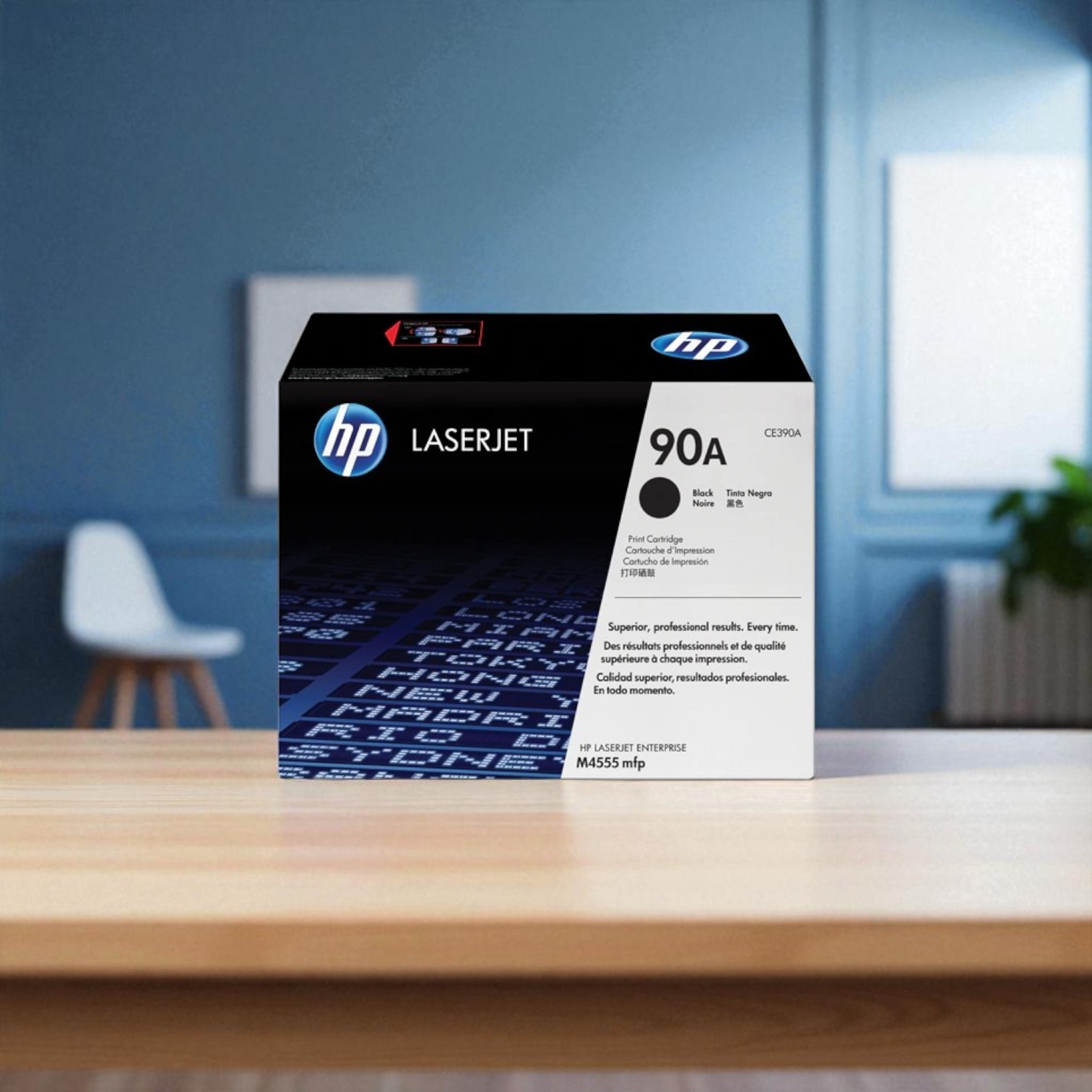 HP 90A Black Original LaserJet Toner Cartridge CE390A