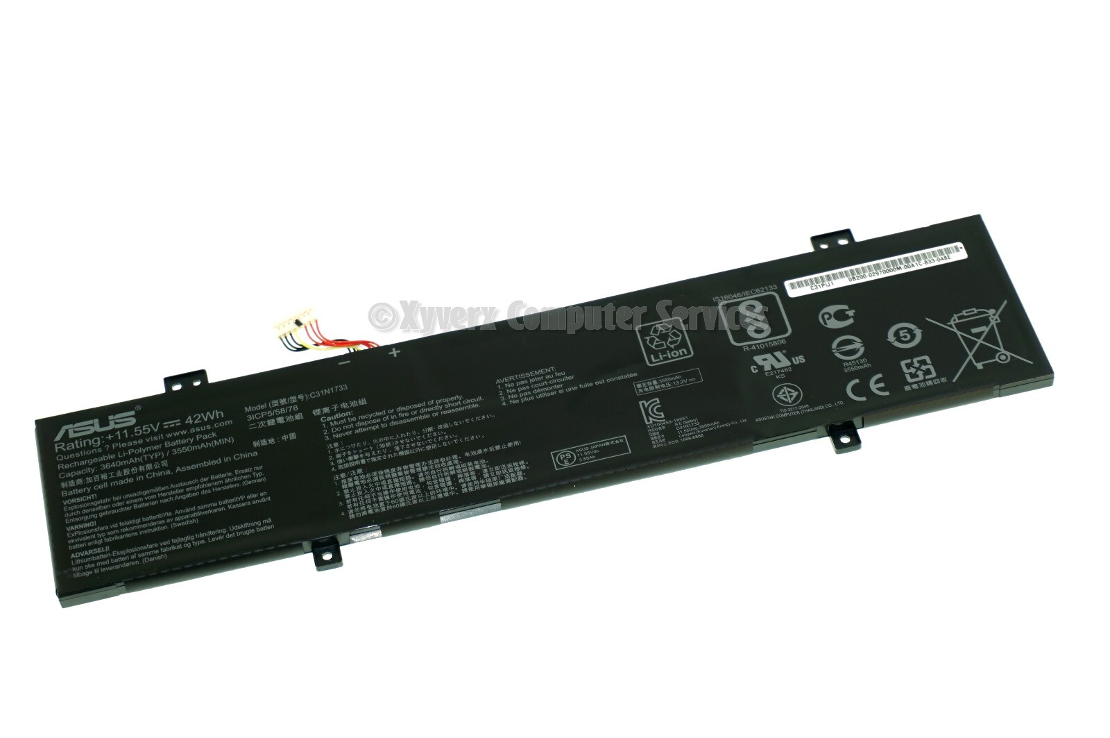 0B200-02970000M C31N1733 OEM ASUS BATTERY 11.55V 42WH TP412UA-IH71T (A)(DD13)