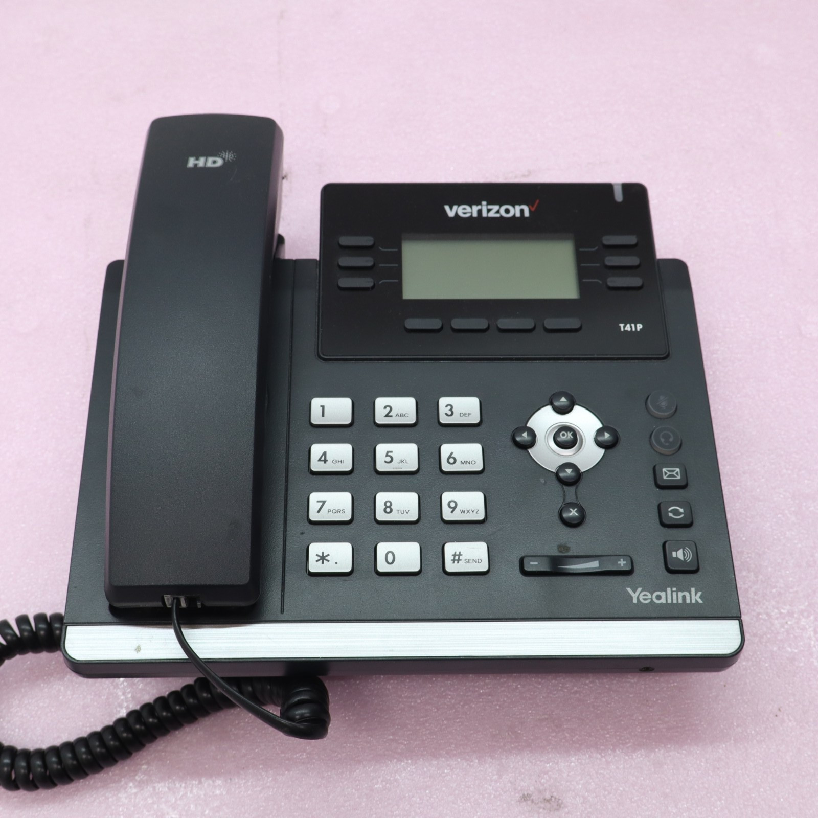 Lot-19 Yealink Sip-T41P VOIP IP Phone POE W/Handset/Stand T5