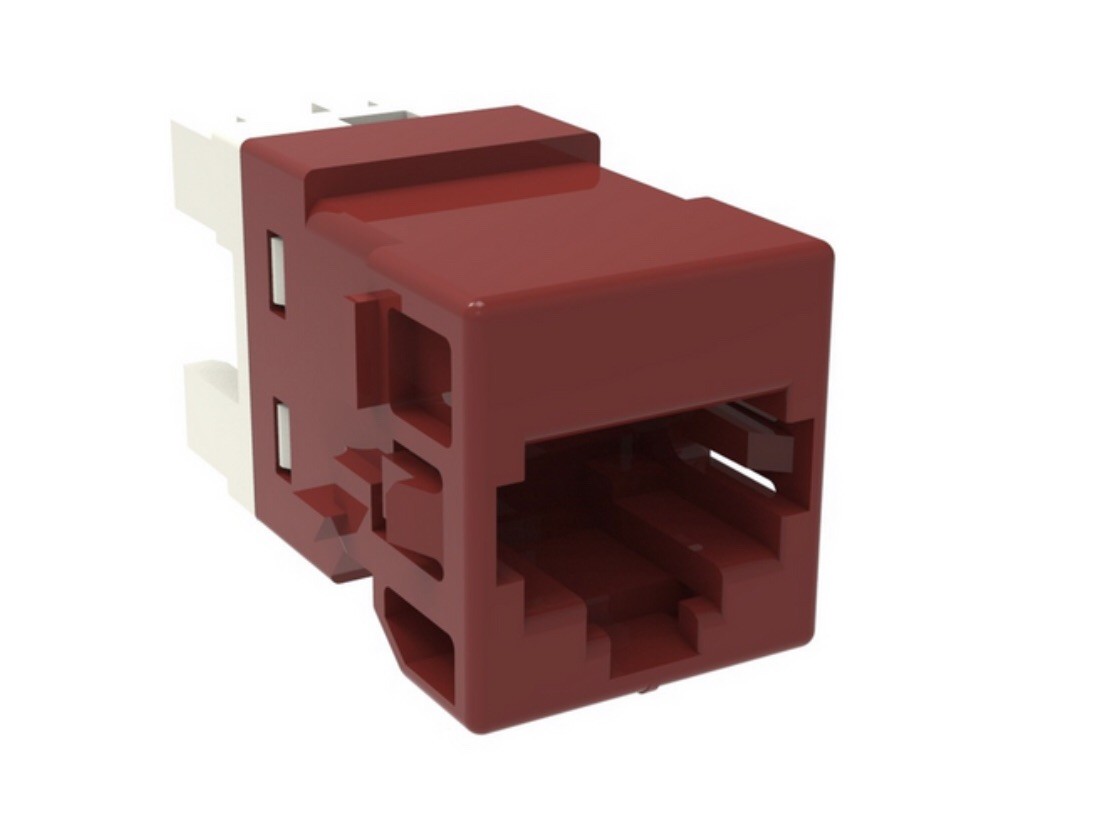Commscope UniPrise 760237784 Cat6 RJ45 Jack UNJ600-RD RED New Sealed