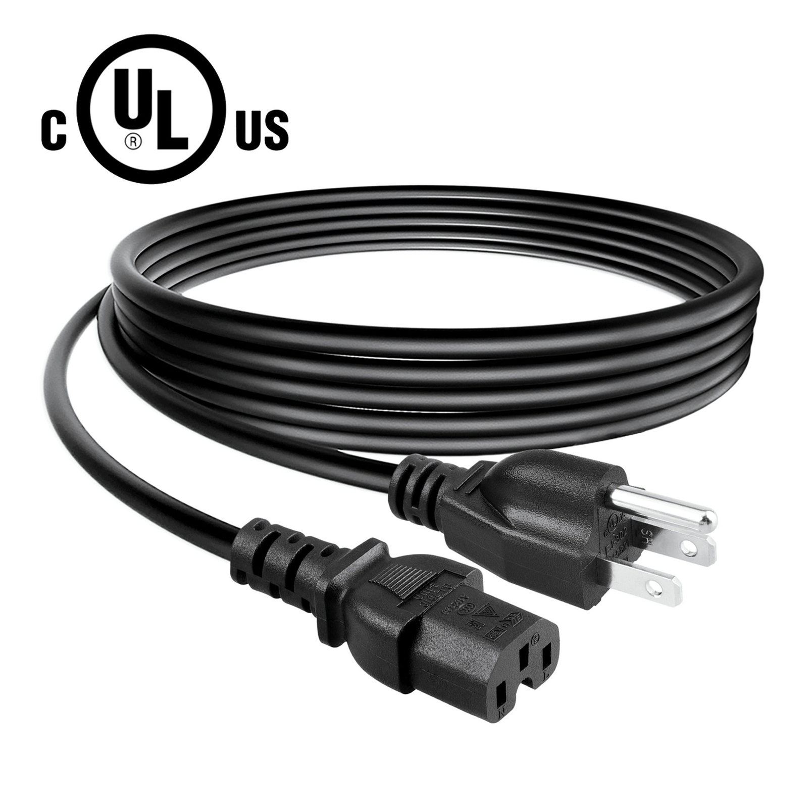 UL 6ft 16AWG 125V Notched Power Cord Cable For HP Procurve models J8700A J8712A