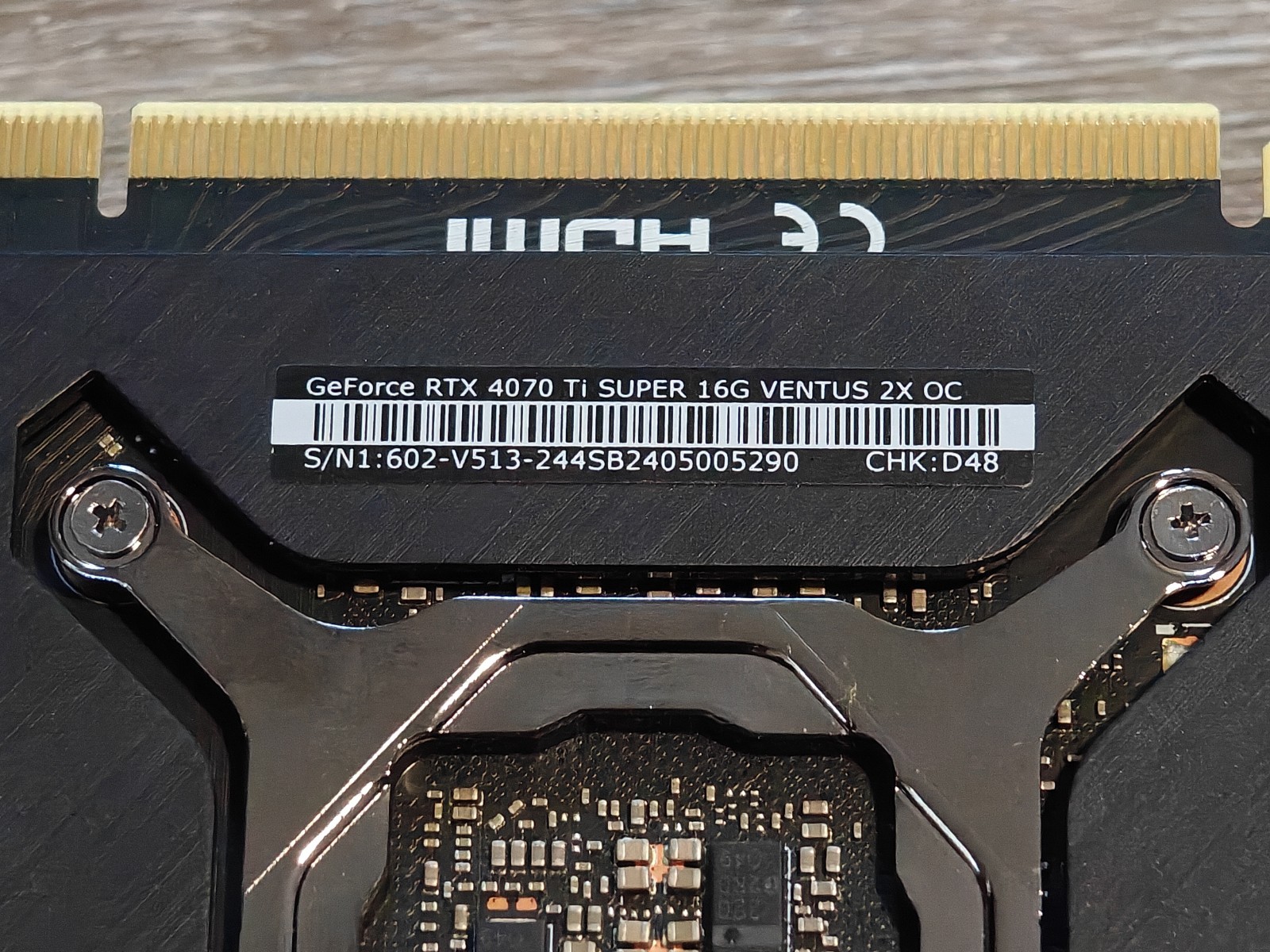 MSI NVIDIA GeForce RTX 4070 TI SUPER Ventus 16gb