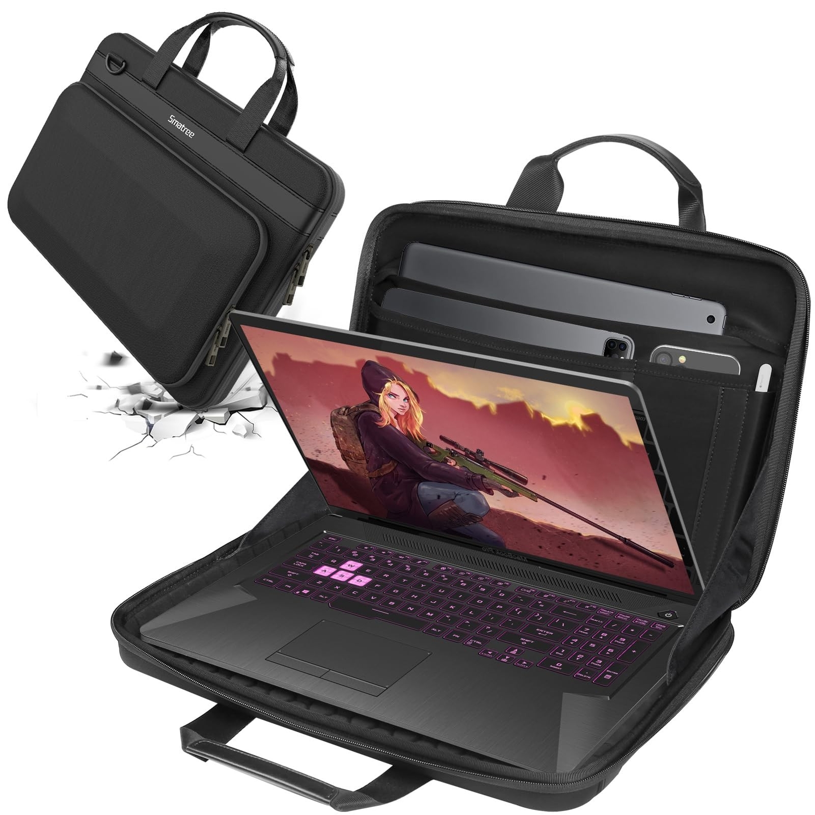 Smatree 16 inch Laptop Briefcase for Legion Pro 7 Gen 8, Lenovo Legion Slim 7...