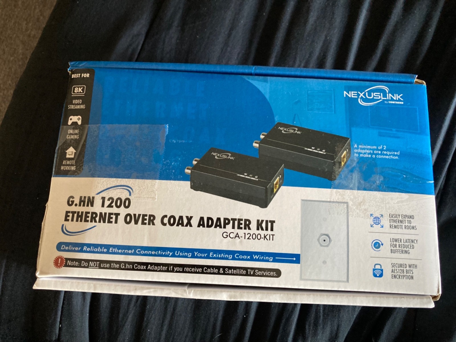 NexusLink GCA-1200-KIT G.hn Ethernet over Coax Adapter 1200Mbps