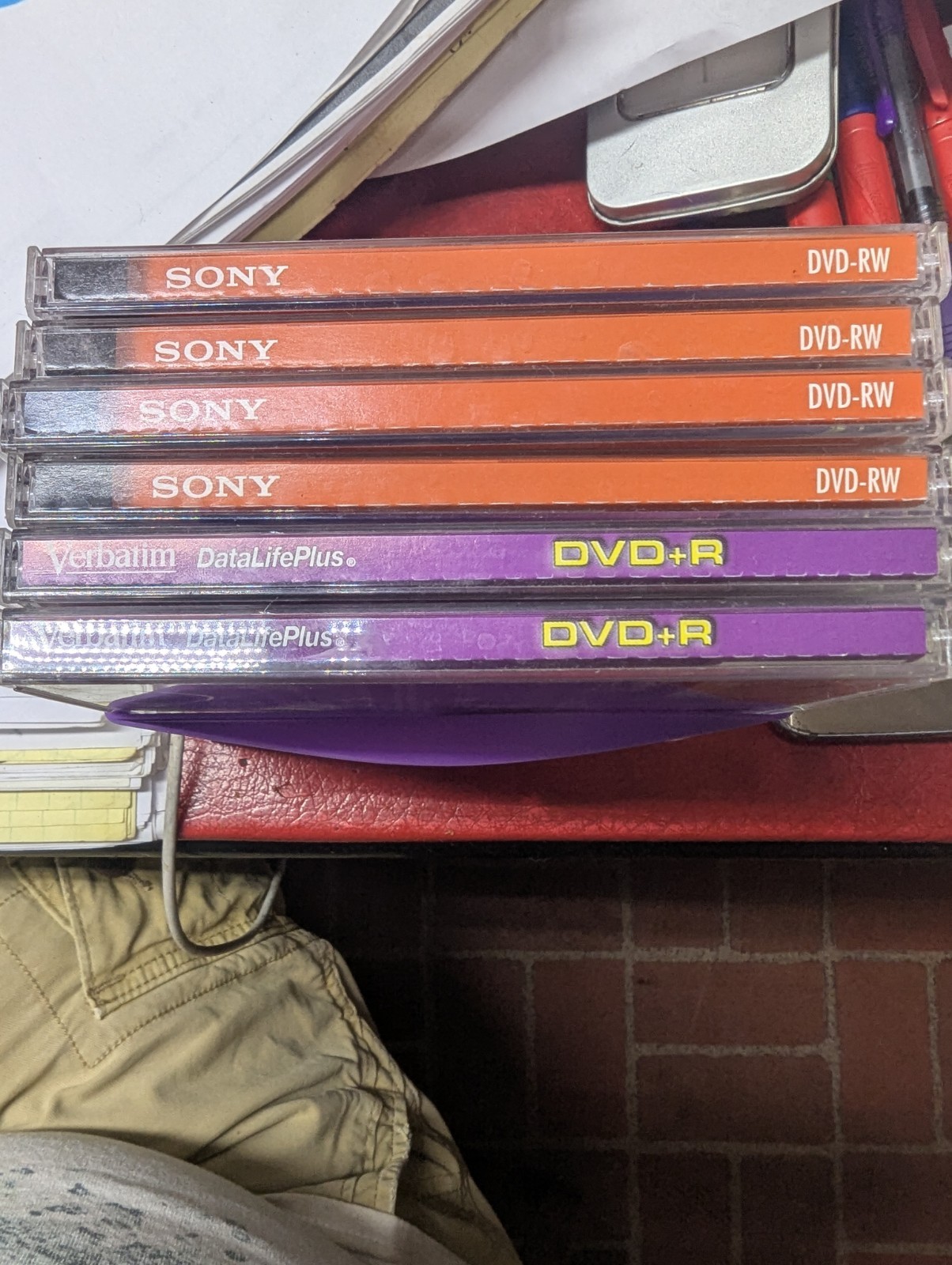 Sony DVD + RW 10 Pack Rewriteable DVD Discs 4.7GB 120 Min 10pk
