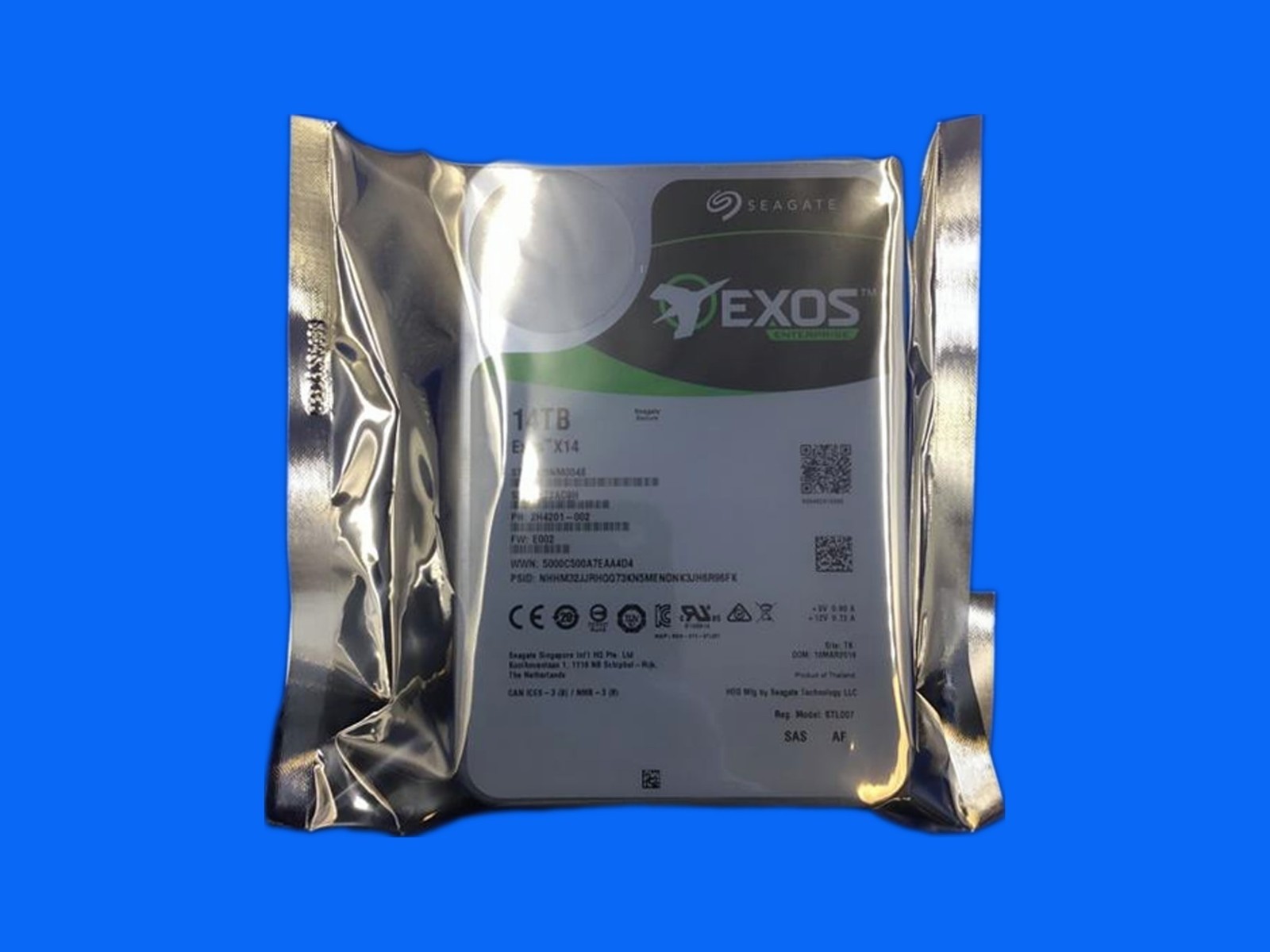 ST14000NM0048 Seagate Exos X14 14TB 7.2K SAS 12Gbps 3.5in 512e ENT HDD