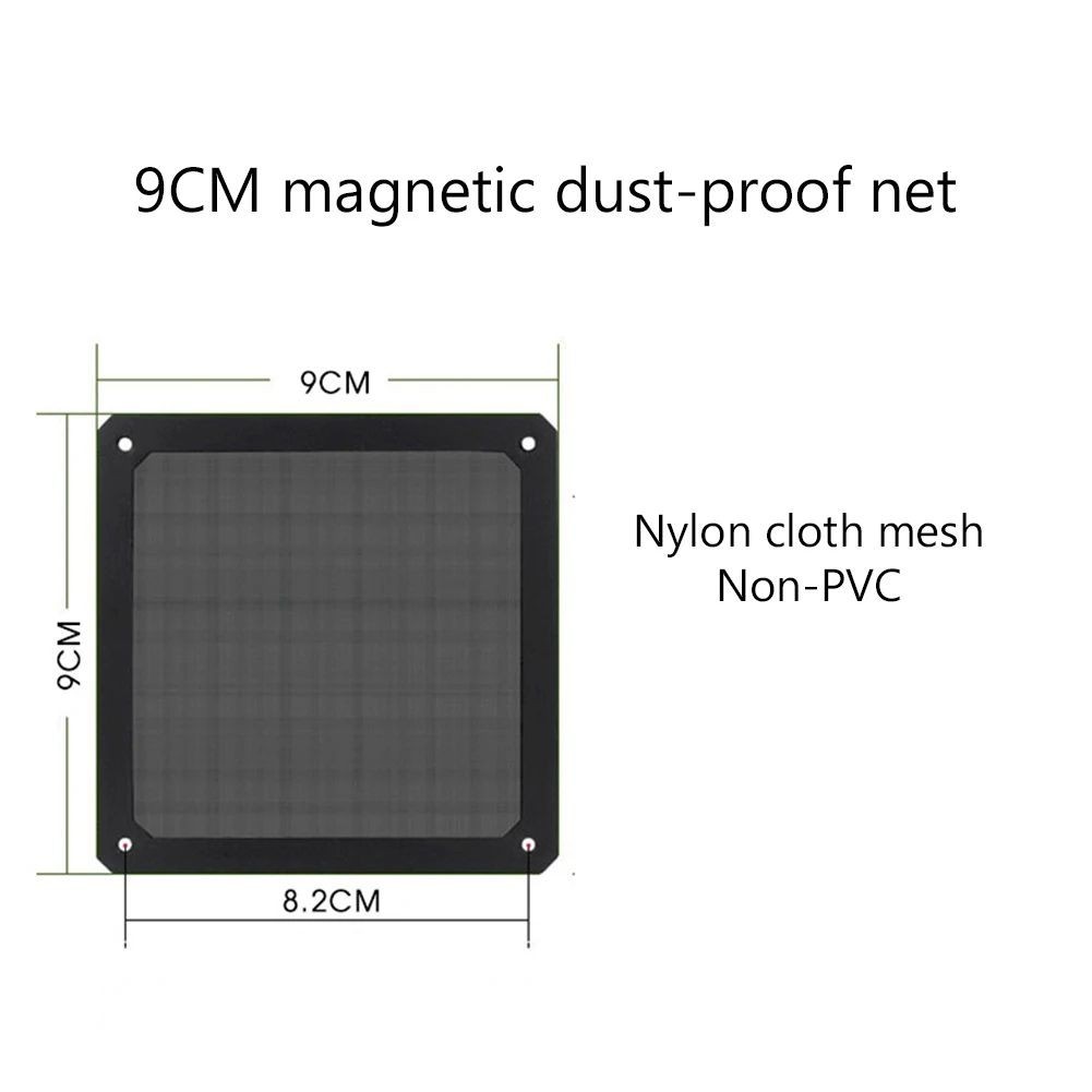 PC Case Fan Dust Filter Magnetic Cover 80mm 120mm 140mm Dustproof Computer