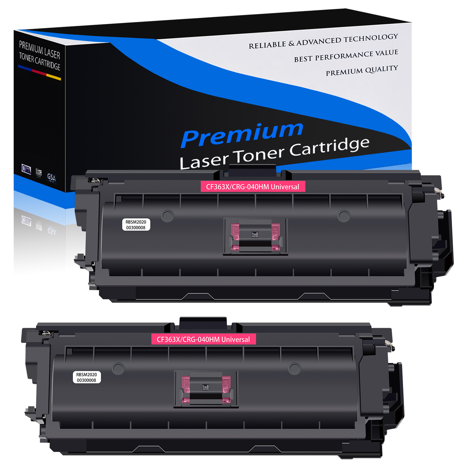 2x CF363X Magenta Toner Compatible for HP 508X LaserJet MFP M552dn M553n M553dn 