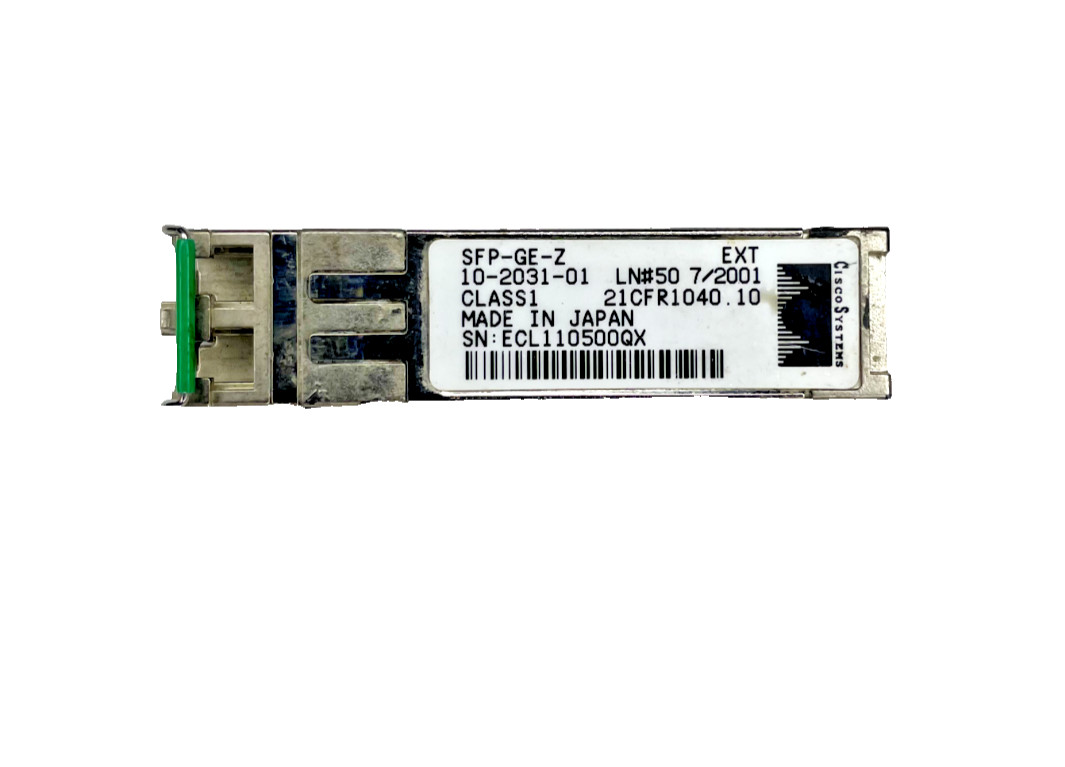 CISCO SFP-GE-Z , 1000BASE-ZX SFP 1550nm 70km DOM