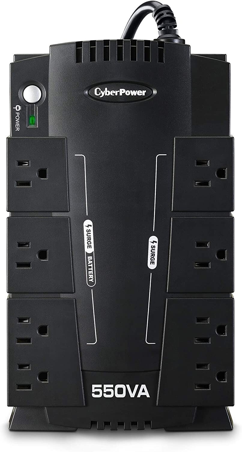 CyberPower CP550SLG/CP550HGa Standby UPS w/BATTERY BACKUP W/SURGE PROTECTOR(NOB)