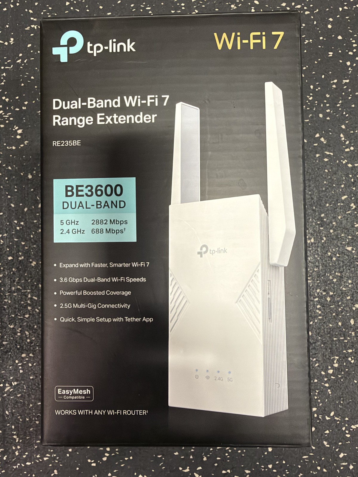 TP-Link BE3600 Dual-Band Wi-Fi 7 Range Extender