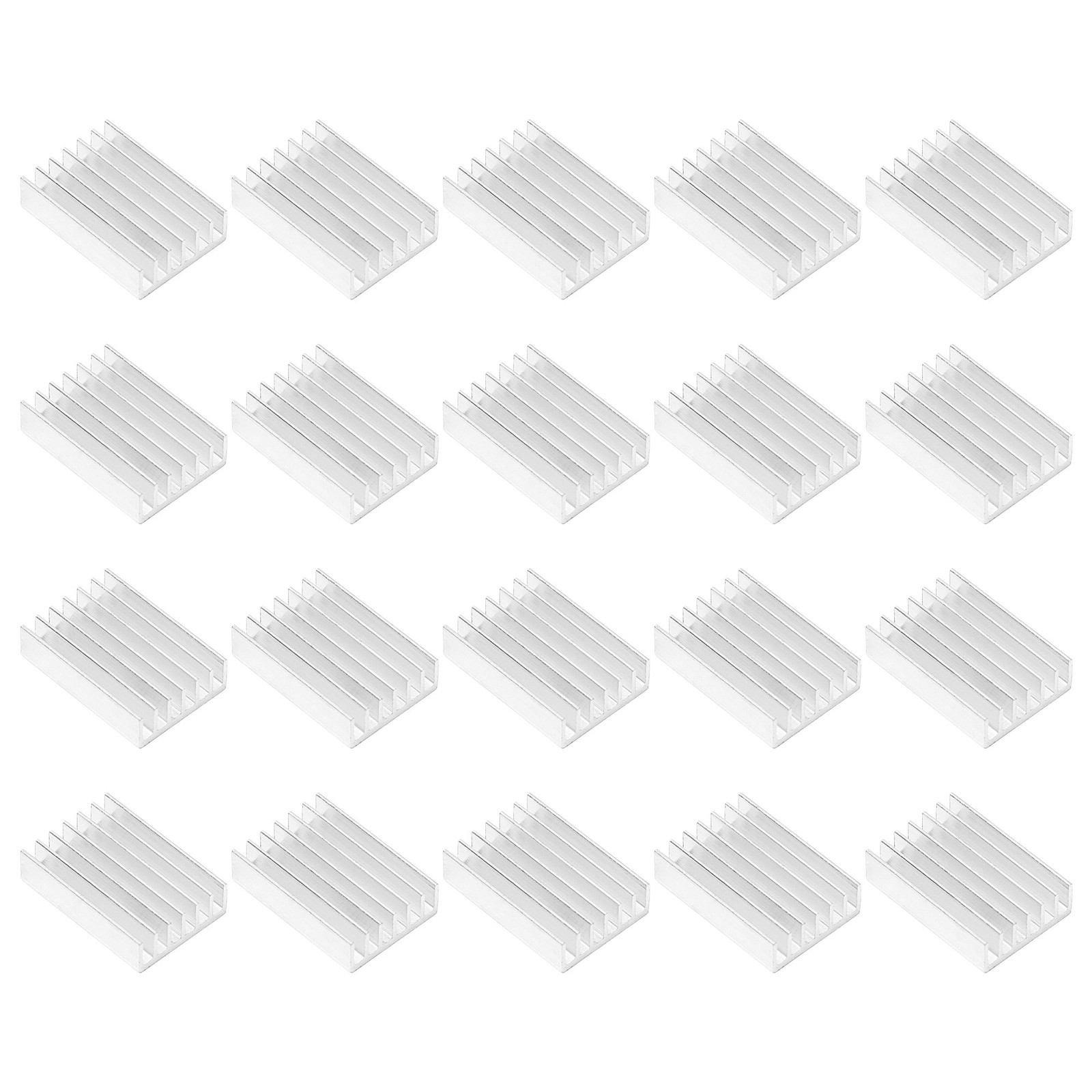 20pcs 20x14x6mm Aluminum Heatsink Cooling Fins Cooler Heat Sink for IC Chips