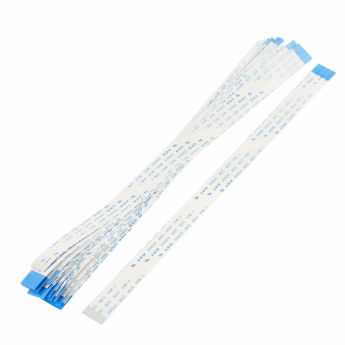 20Pcs 0.5mm Pitch 22 Pin AWM 20624 80C 60V VW-1 Flexible Flat Cable 200mm