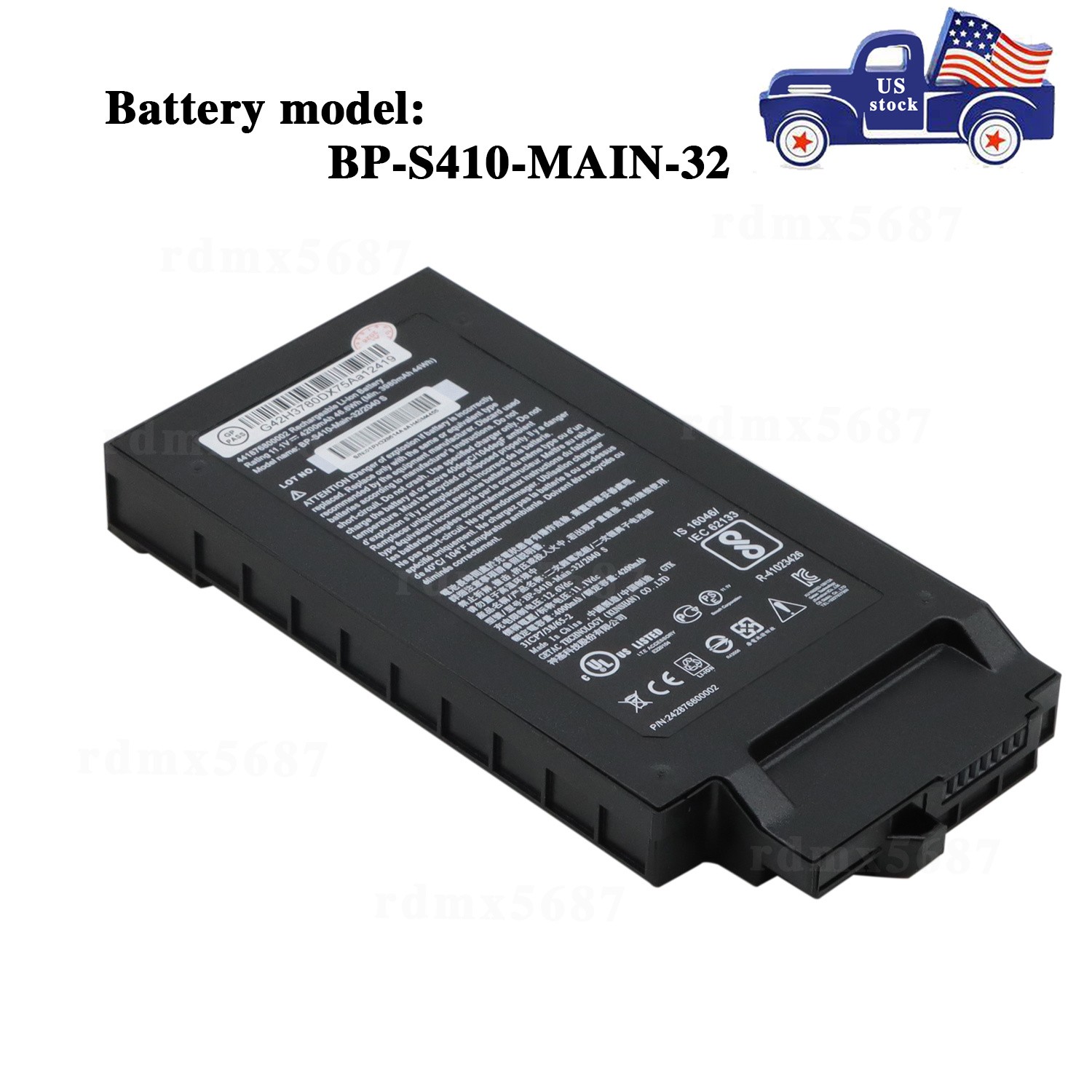 New Battery for Getac S410 Notebook PC Series 441876800002 242876800002 GBM6X2