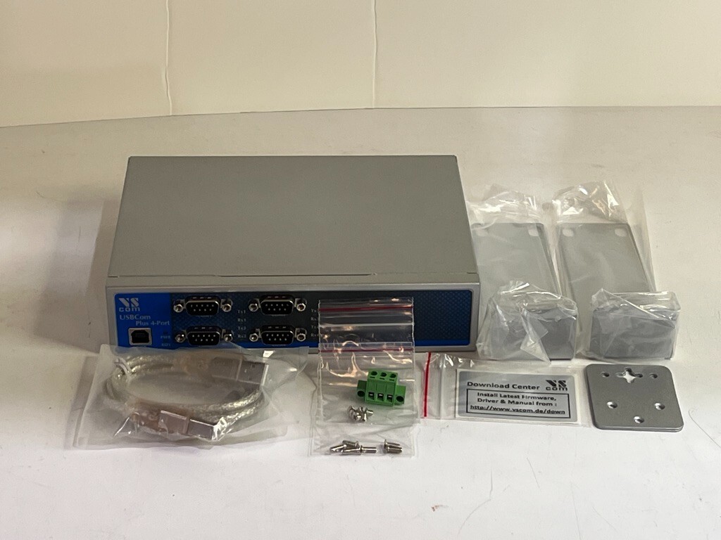 VSCOM Vision Systems USB4COM Plus  USBCom Plus 4port USB to Serial RS232 G1N