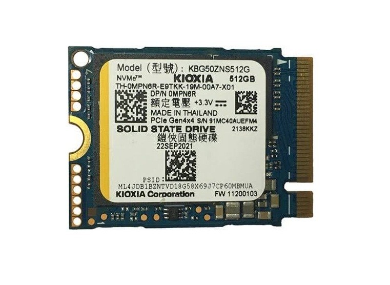KBG50ZNS512G KIOXIA / Toshiba 512GB M.2 NVMe 30mm Genuine Solid State Drive
