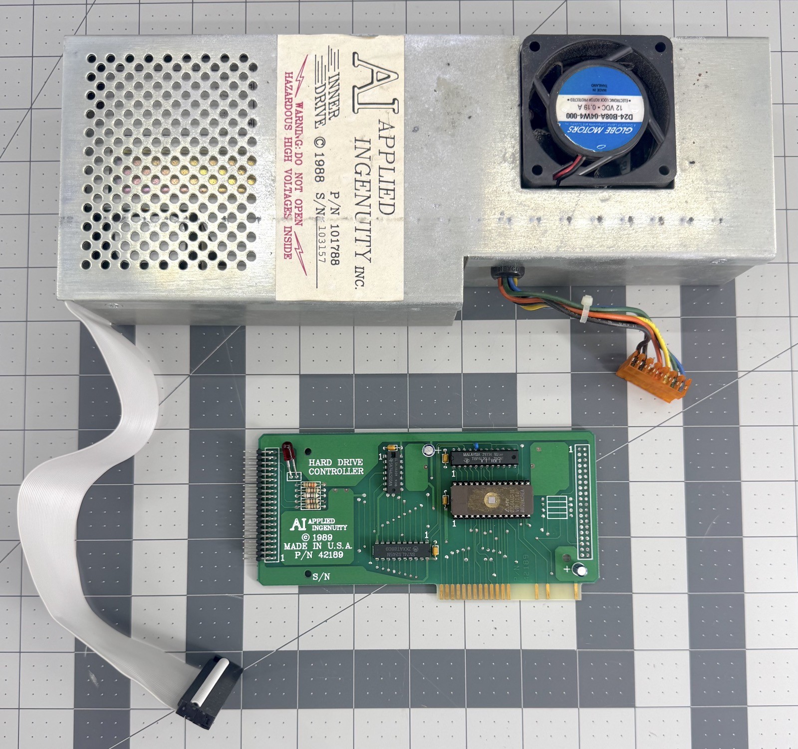 Applied Ingenuity InnerDrive 20 Hard Drive & Card Apple IIGS ** PARTS REPAIR **
