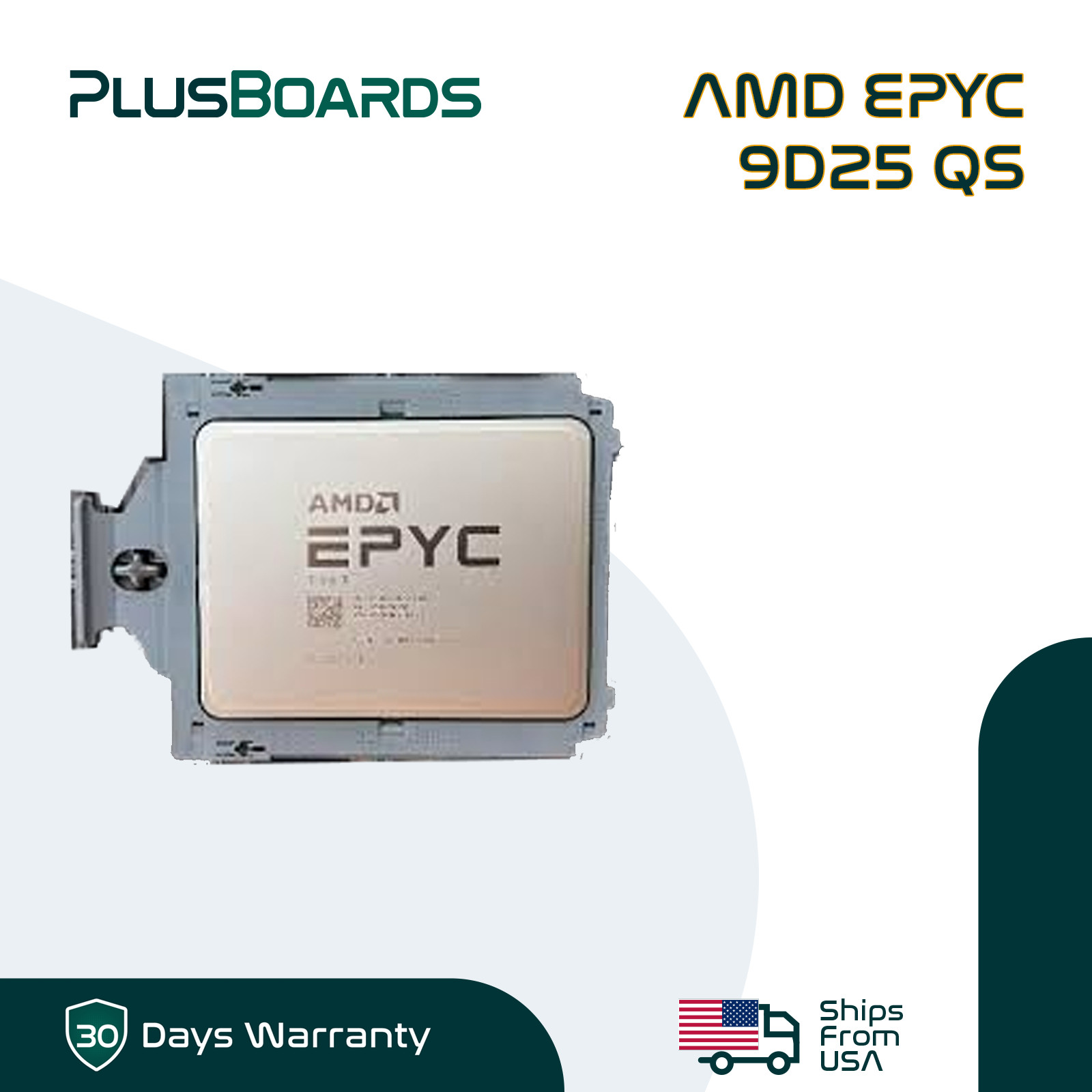 NEW AMD EPYC 9D25 QS 128-Core 2GHz SP5 Server Processor