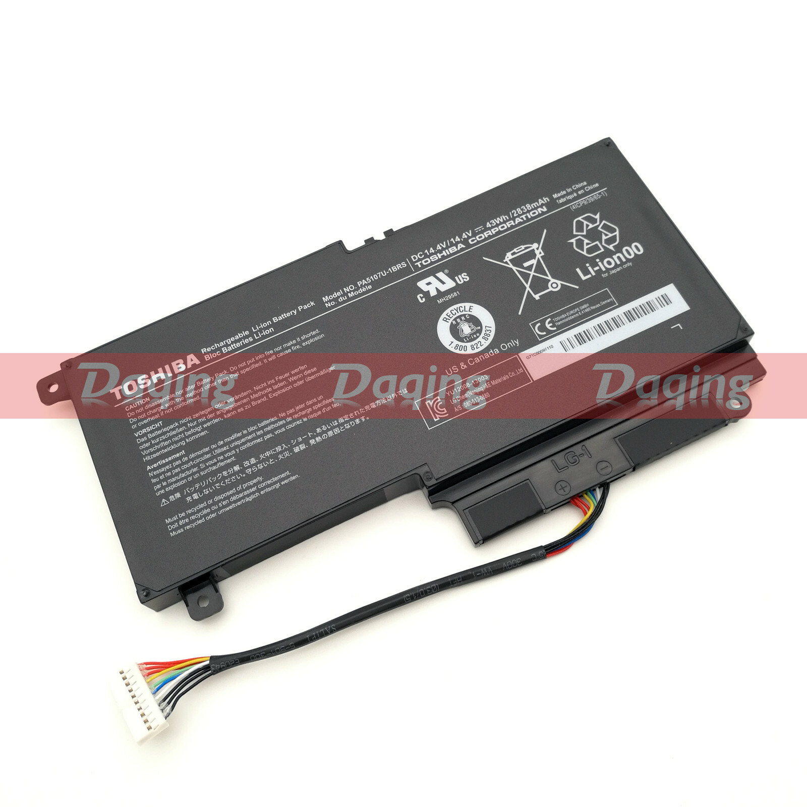 Original PA5107U-1BRS Battery for Toshiba Satellite L45 L50 L55t S55 P55 L55 P50