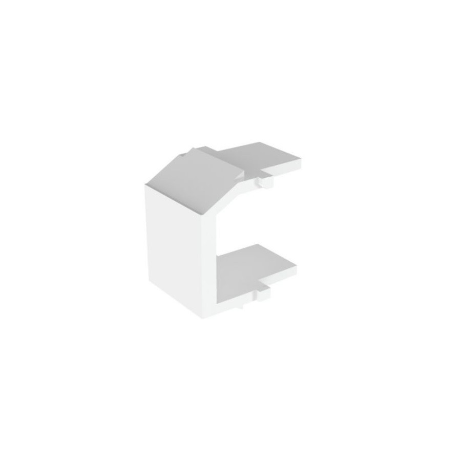 Panduit NKBMWH-X Blank Keystone Module ABS 1 Port White Pack of 10