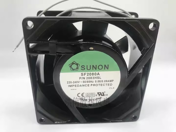 1PCS Brand New SUNON 8038 SF23080A 2083HSL.GN 220-240V 0.08/0.09AMP