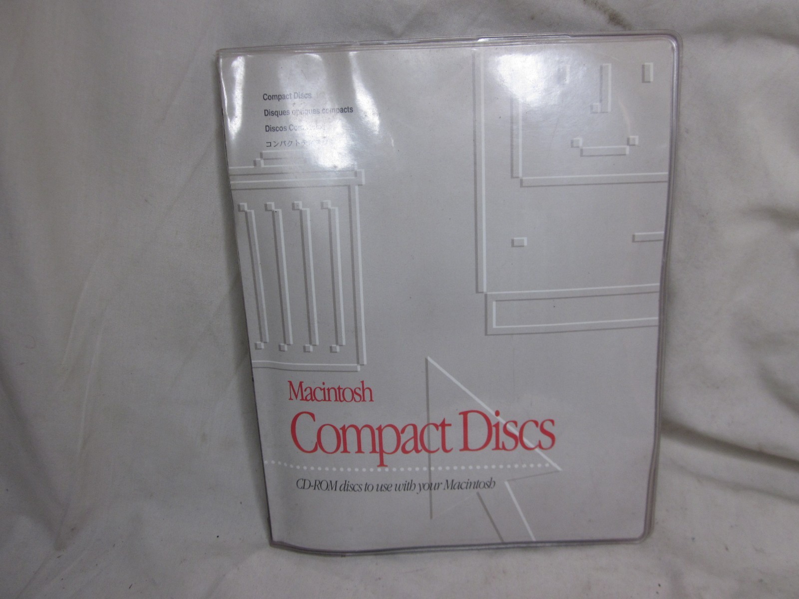 vintage Macintosh Compact Discs CD-ROM Disc fold lot cd cds + 1 3.5 disc