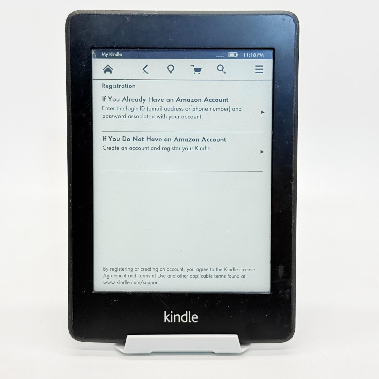Amazon Kindle Paperwhite 5th Generation 6" 2GB, Black, EY21, Tested and Working