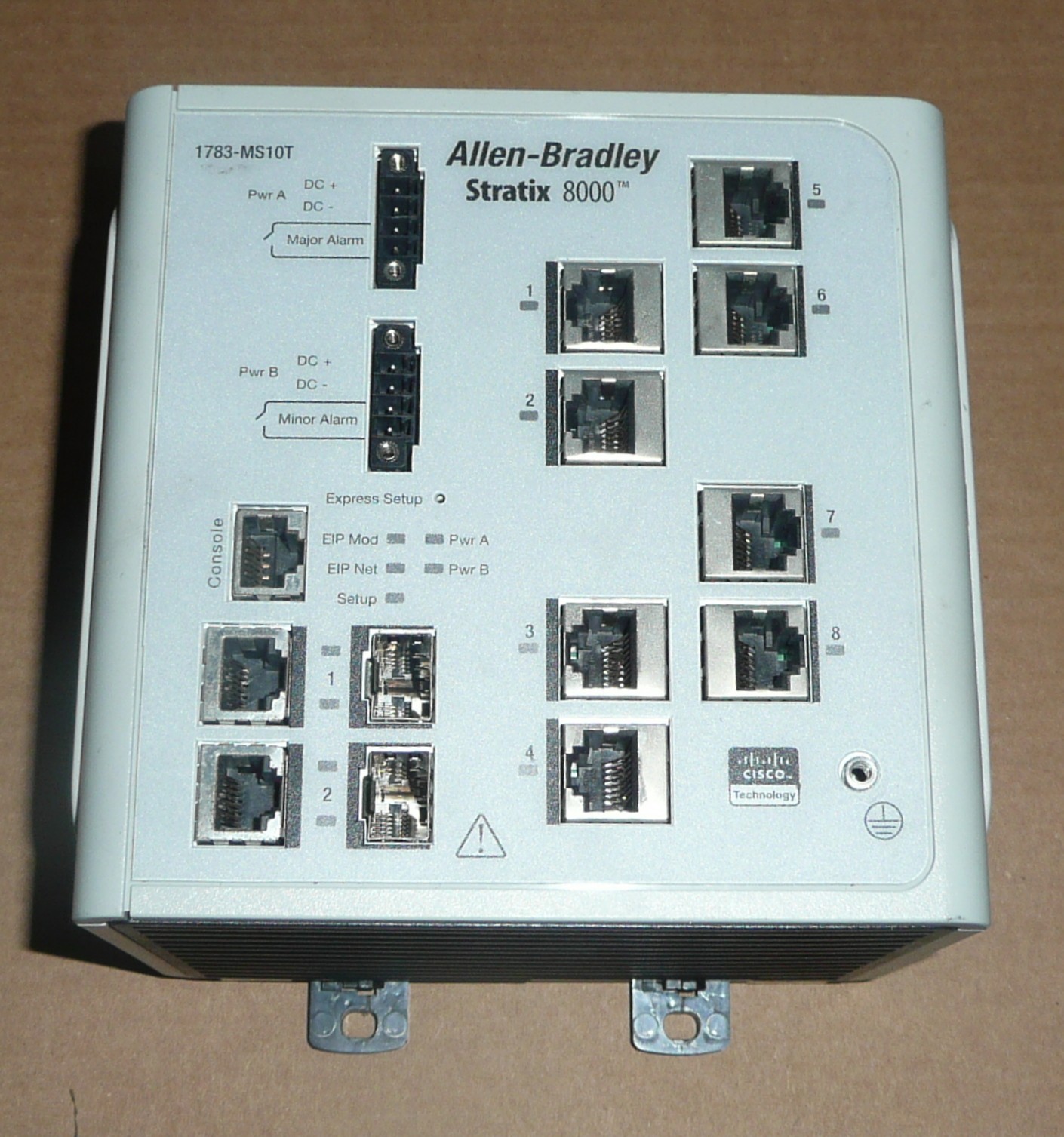 Allen Bradley Stratix 8000 1783-MS10T 10-Port Managed Ethernet Network Switch