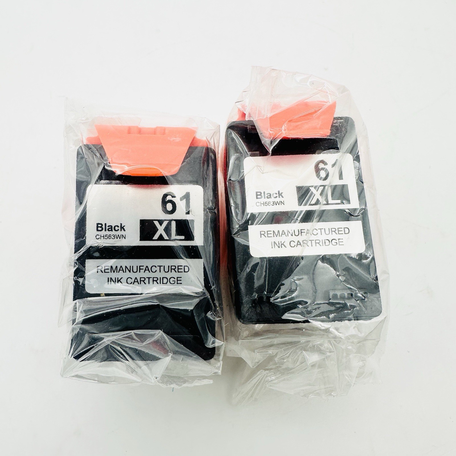 2 Pack #61XL Black Ink Cartridge for HP 61 ENVY 4500 4501 5530 5535 DeskJet 1055
