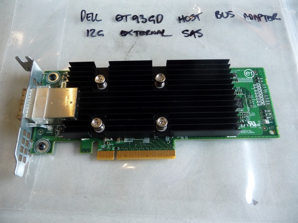 AU SELLER DELL 0T93GD HOST BUS ADAPTER 12gb/s DUAL PORT 0T93GD Low Prof -TESTED