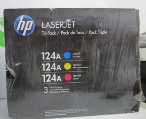 HP 124A LaserJet Tri-Pack Q6001A, Q6002A, Q6003A - CE257A - New in Box