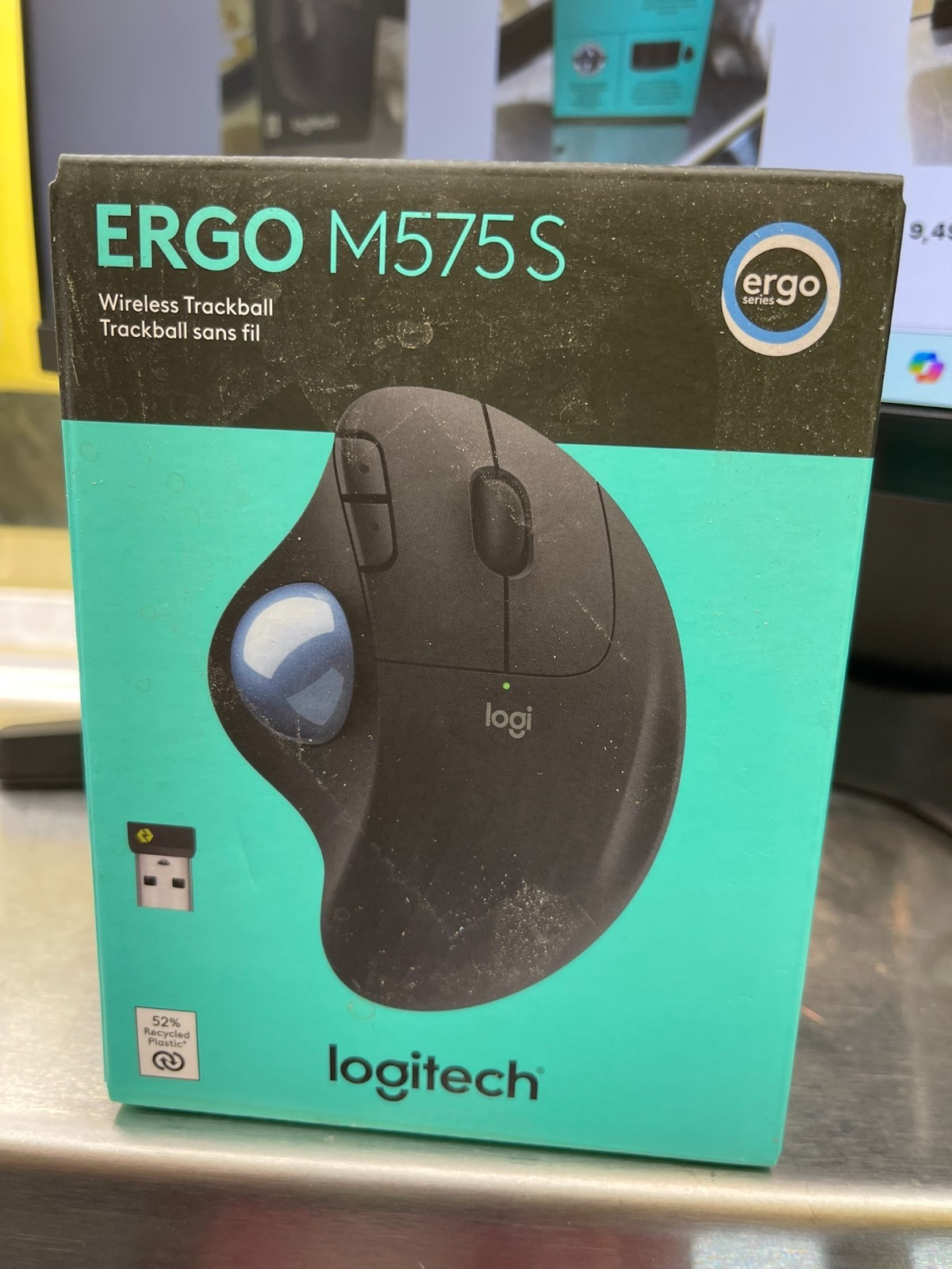 New Logitech Ergo M575S Wireless Trackball Mouse, Wireless Ergonomic Mouse