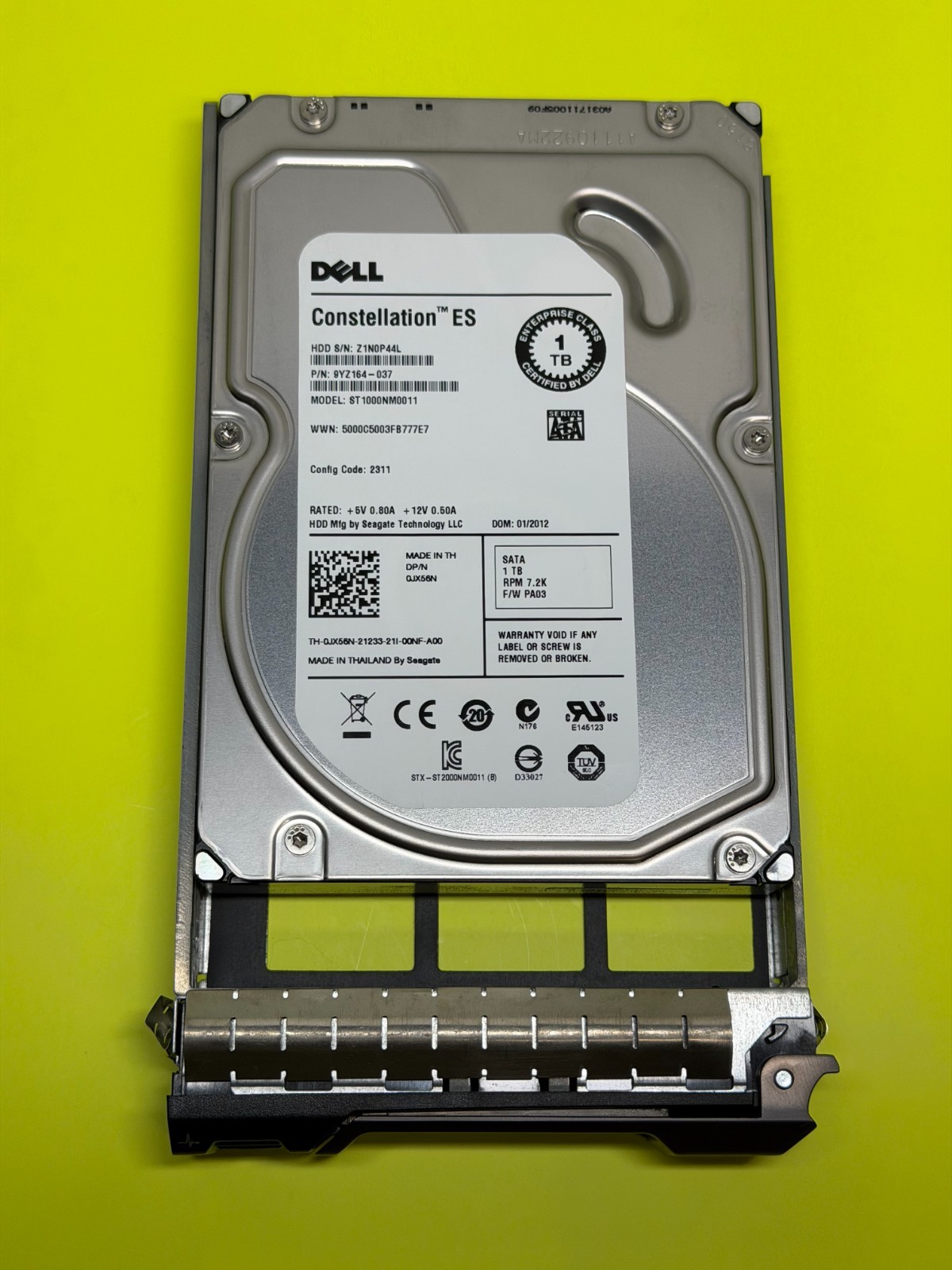 Dell Constellation ES ST1000NM0011 1TB SATA 3.5" 7.2k 9YZ164-037