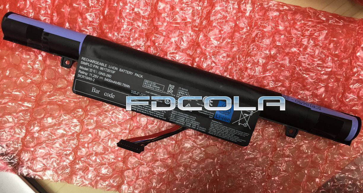 100% NEW GNS-260 961T2010F Battery for Gigabyte P55G P55K P55W V4 V5 V6 V7 serie