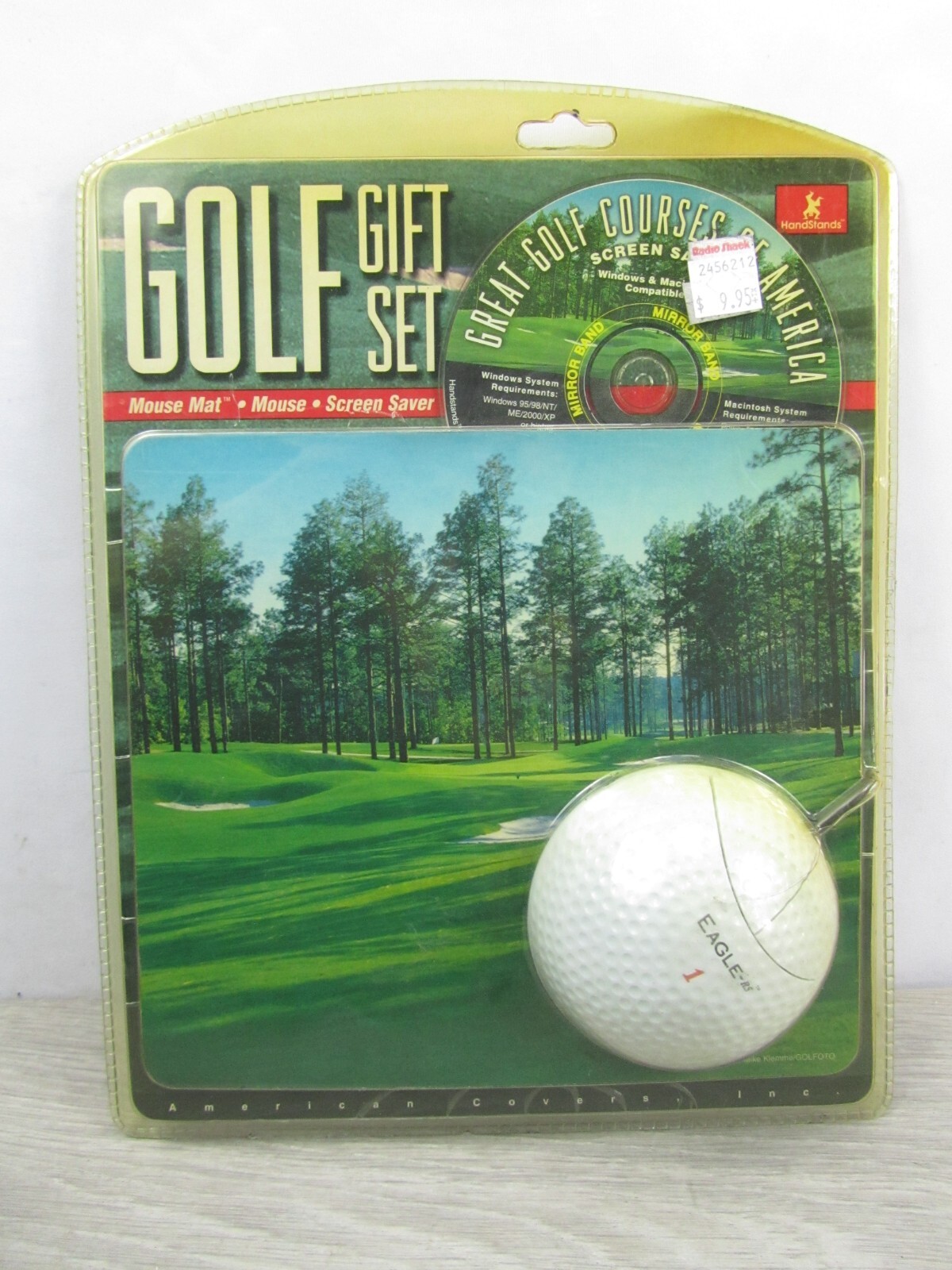 Handstands Golf Gift Set with Mouse, Mouse Mat, Screen Saver CD New