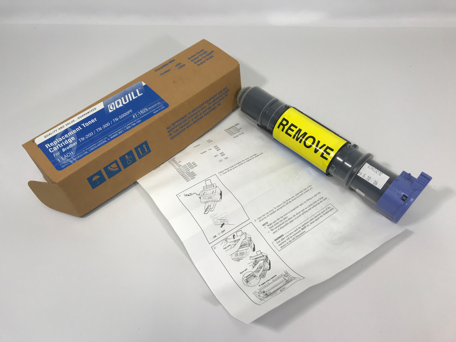 QUILL BRAND REPLACEMENT TONER FOR BROTHER TN-200 TN-300 TN-5000PF NEW 1041