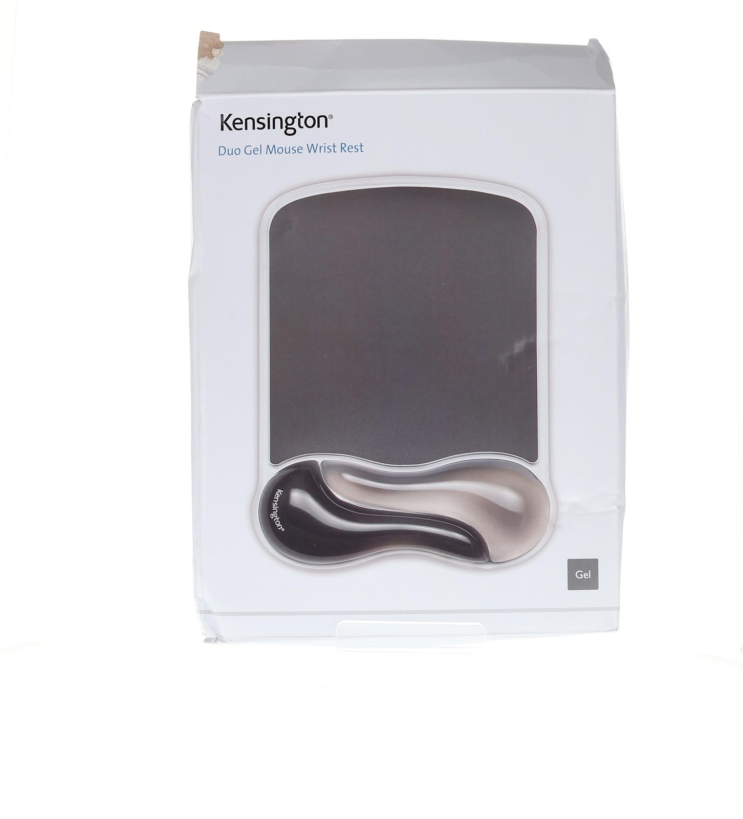 Kensington Duo Gel Mouse Pad Wrist Rest Ergonomic Gray Grey K62399US Desktop