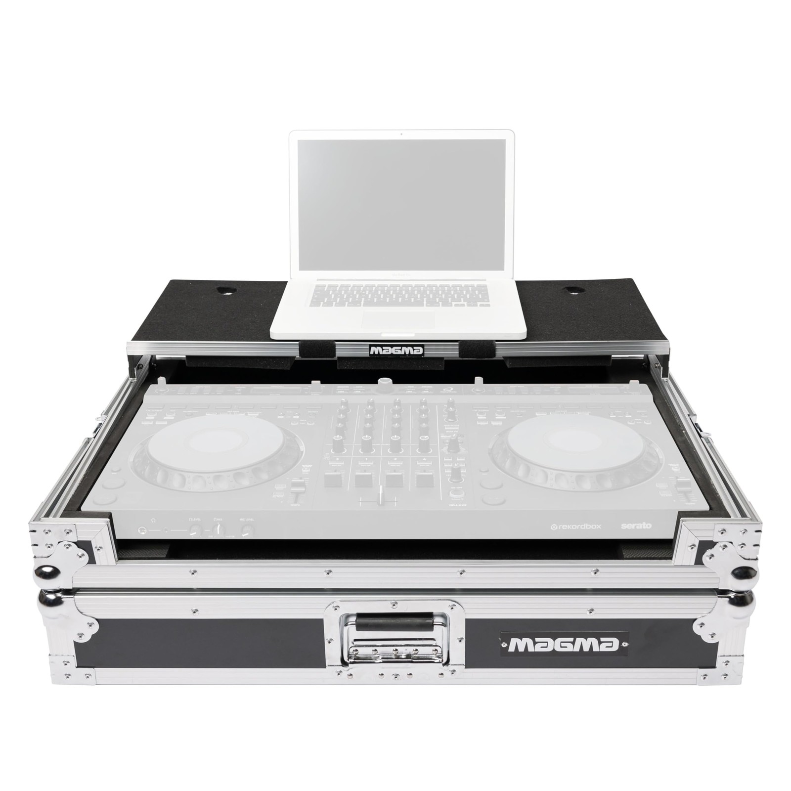 Magma Flight Case Compatible with 33.3″ x 22.8″ x 9.8″, Silver Chrome