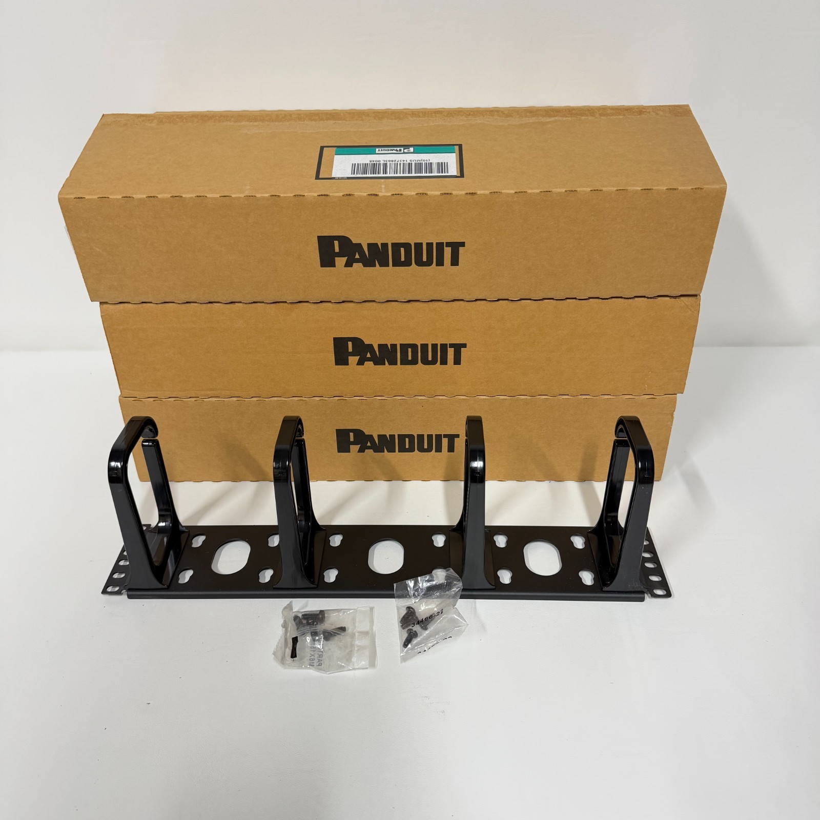 Lot of 3x Panduit CMPHH2 Horizontal Single-Sided Cable Manager 2RU 5.6" Depth