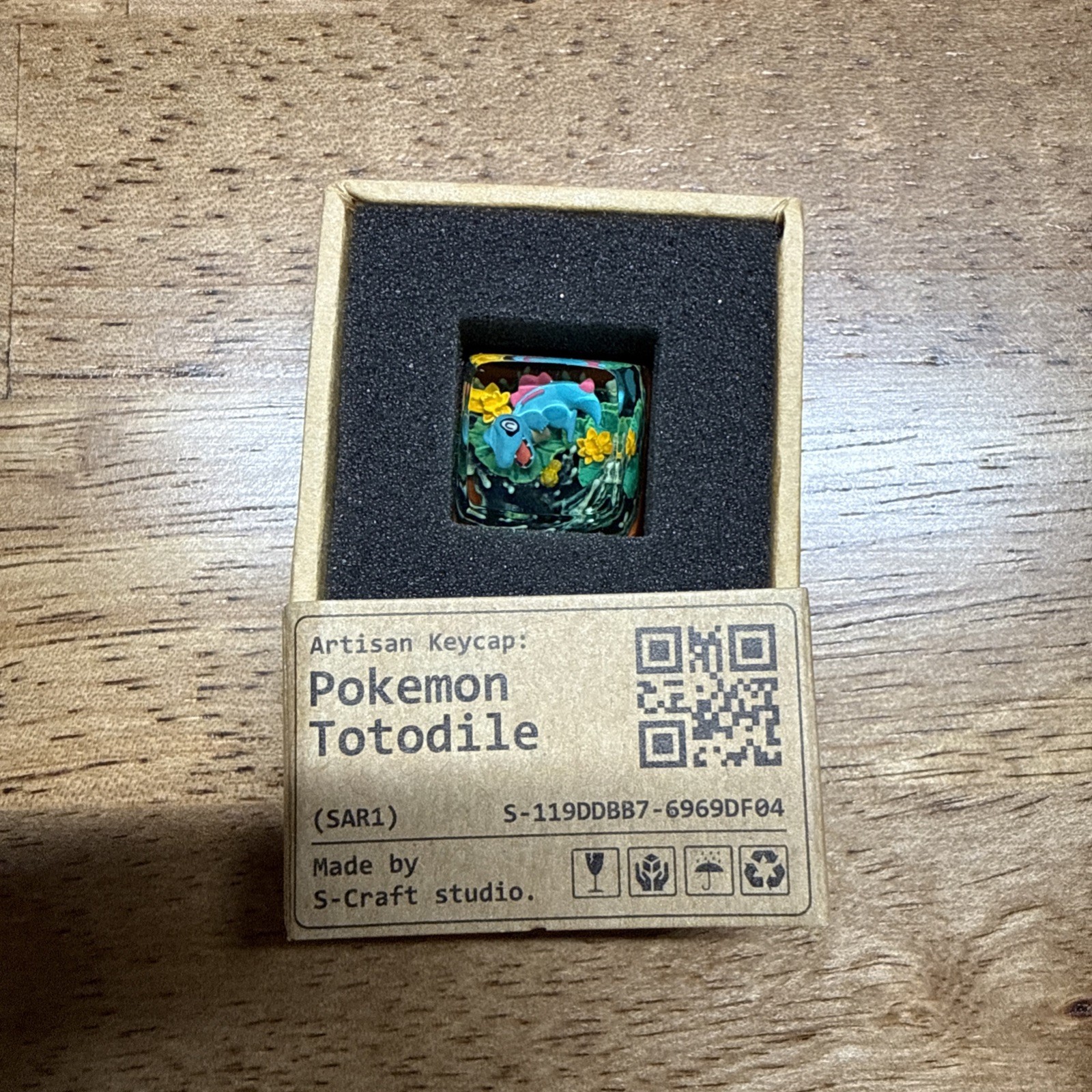S-CRAFT TOTODILE ARTISAN POKEMON KEYCAP (CHERRY MX) SCRAFT *BRAND NEW*