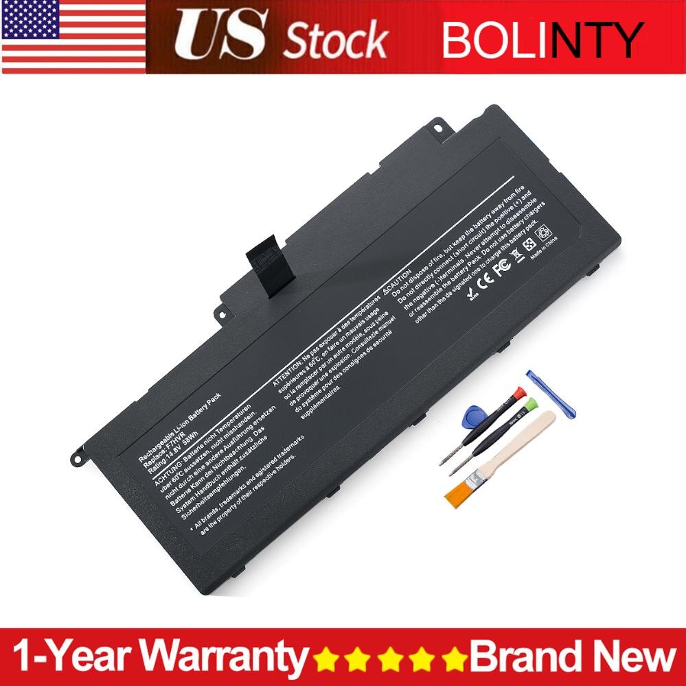 F7HVR Laptop Battery For Dell Inspiron N7437 N7537 14 15 17 7000 7737 7537 7437