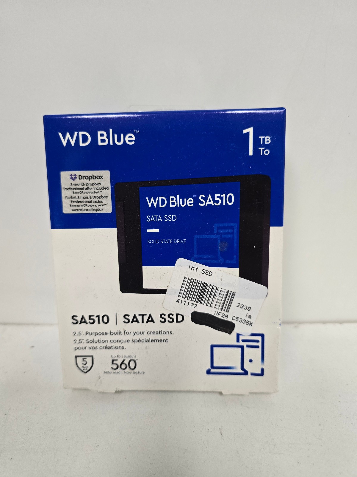 Western Digital 1TB WD Blue SA510 SATA Internal Solid State Drive SSD (Read)