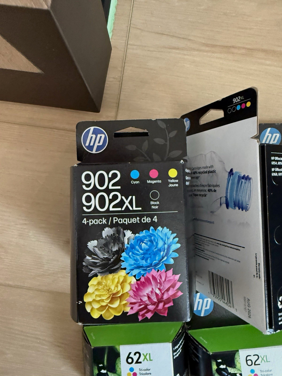 HP 902XL/902 Black High Yield and Cyan/Magenta/Yellow Standard Yield Ink