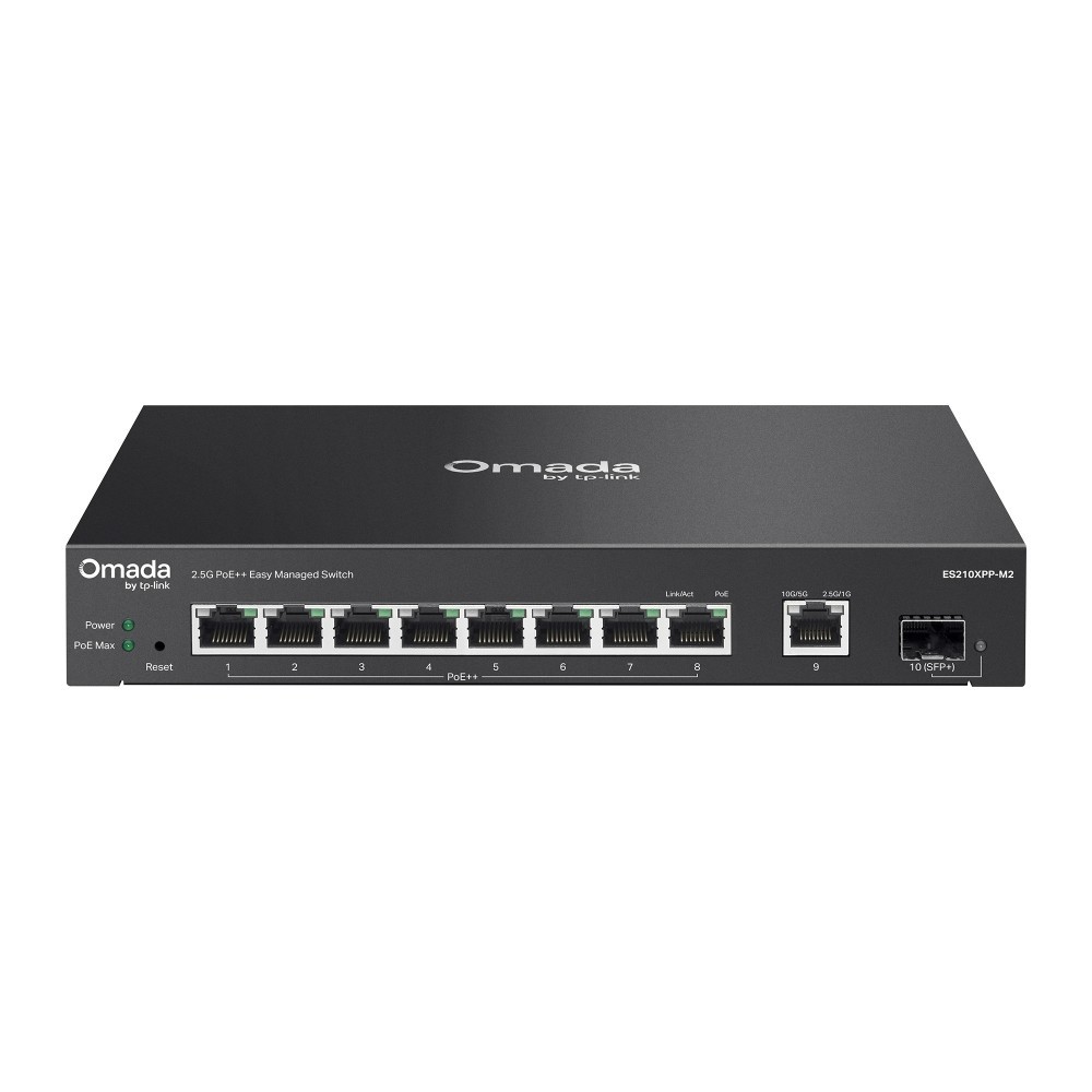 TP-Link ES210XPP-M2 | Omada 8-Port 2.5Gbps + 2-Port 10Gbps Easy Managed Switch