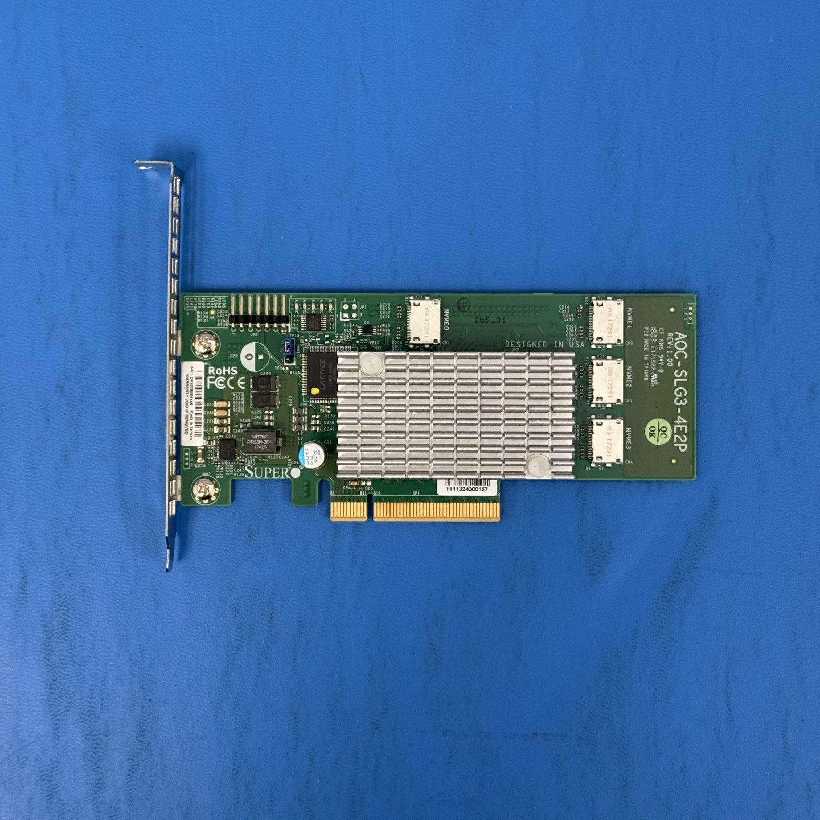 U87949 Genuine SuperMicro AOCSLG34E2P 4Port Gen3 Internal NVMe Host Bus  G2U