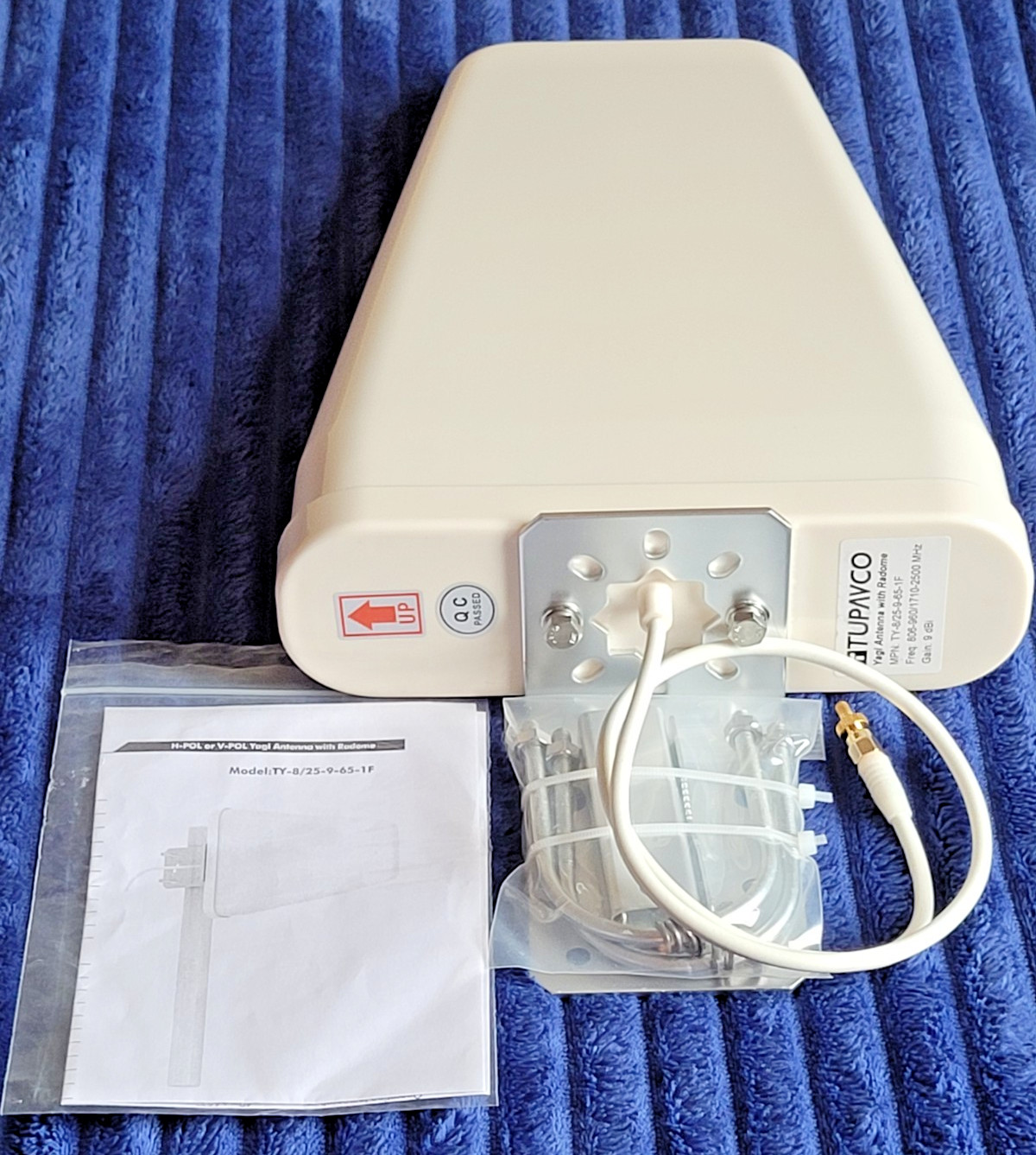 Tupavco TY-8/25-9-65-1F Yagi Directional Antenna 9dBi 806-960/1710-2500 MHz New