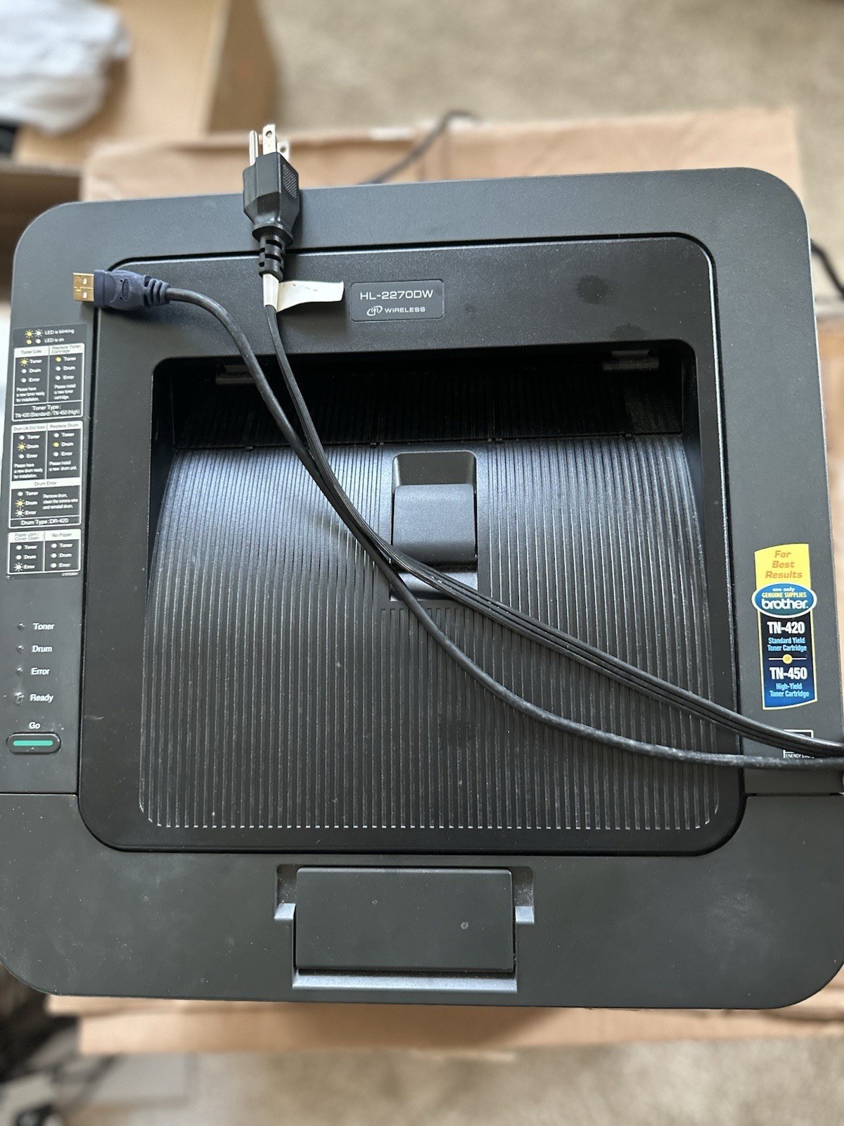 Brother HL-2270DW A4 Monochrome Networkable Laser Printer with Duplex - Black