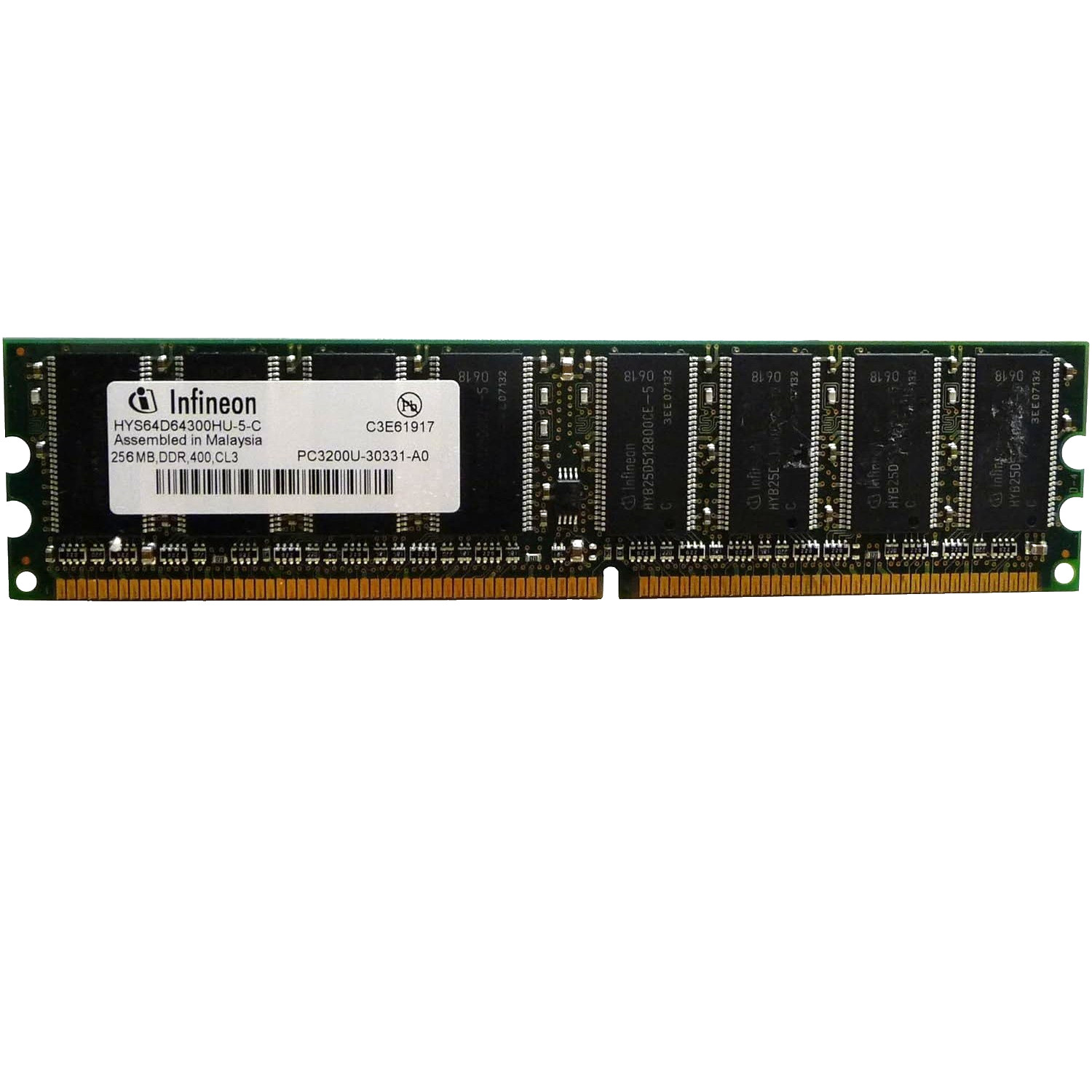 Infineon 256MB SDRAM DDR 400 CL3 PC3200U-3033-A0