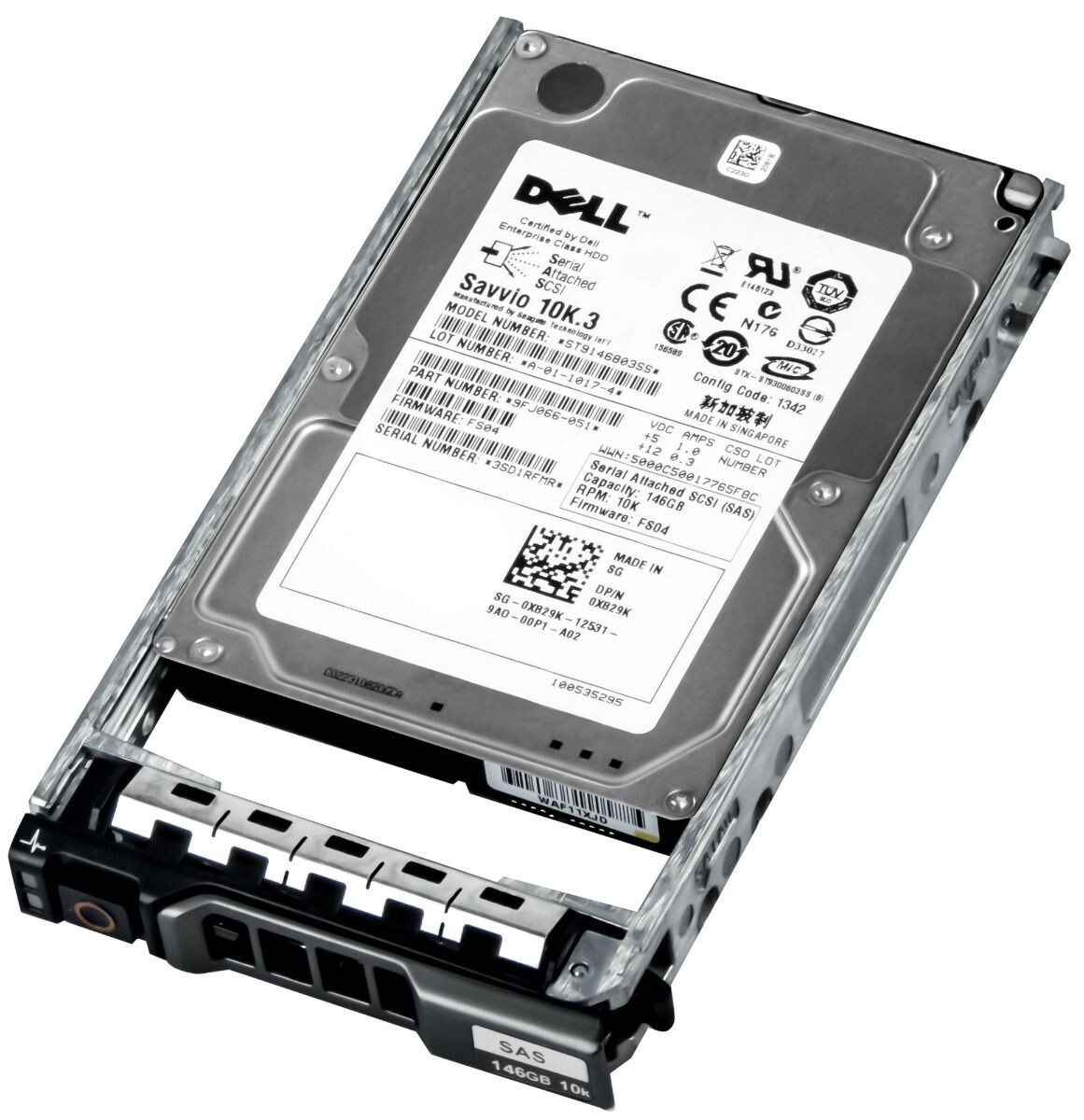 HARD DRIVE DELL 0X829K ST9146803SS 146GB 10000RPM 16MB SAS 2.5"